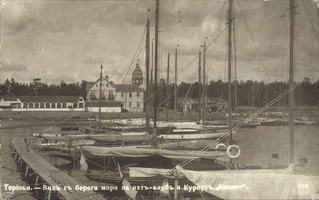 nlr_terijoki_n32: Вид с берега моря на яхт-клуб и курорт "Казино". 1912-1913 гг.