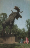 11. Скульптура &quot;Лось&quot; в парке имени В.И.Ленина