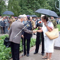 31. Финские ветераны вручают памятный вымпел ветеранам Зеленогорска.