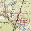map Lavriki: Схематическое расположение посадочных платформ на остановочном пункте Лаврики