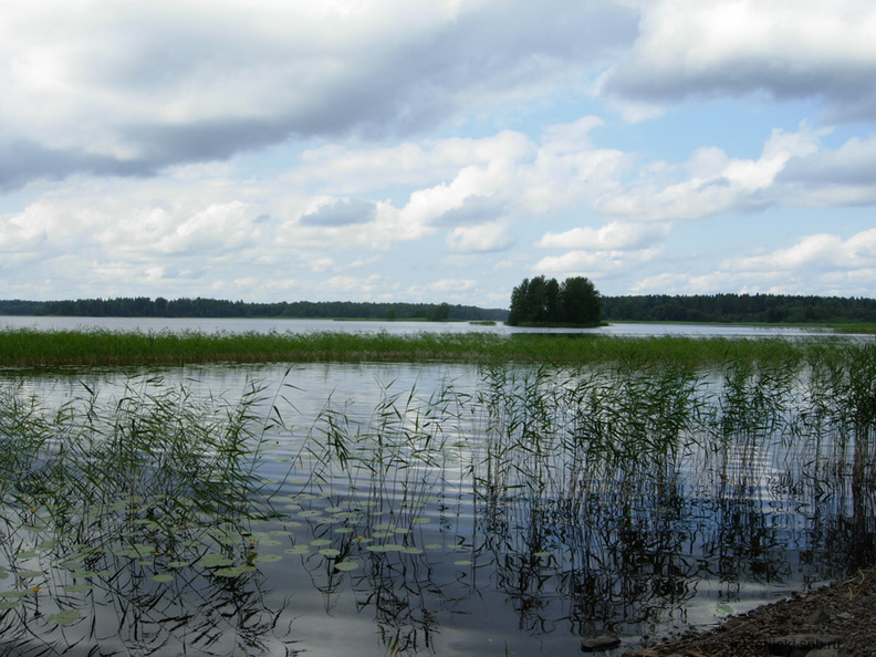 Озеро Вуокса в Приозерске_Вид с железнодорожной дамбы.JPG