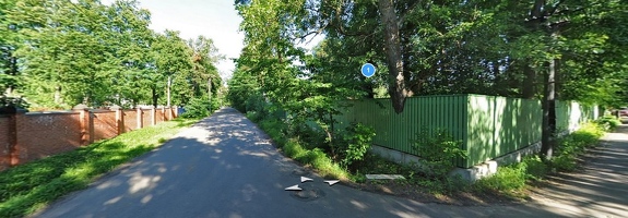 Вид Лиственной ул. с панорамы Яндекса, справа уч.1 и 2