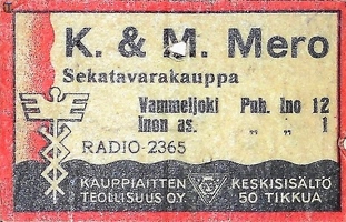 Vammeljoki Ino K M Mero 6